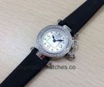 High Quality Replica Cartier Pasha Lady Black Watch Diamond-set